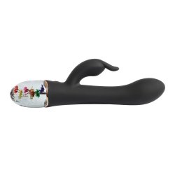 LOVISS Flora Garden Rabbit Vibrator Black
