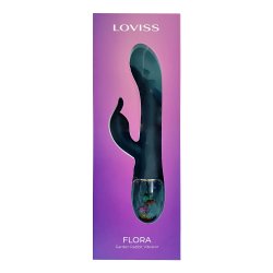 LOVISS Flora Garden Rabbit Vibrator Black