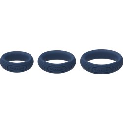 SVAKOM Triooo Penis- & Hodenringe 3er-Set Blau