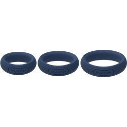 SVAKOM Triooo Penis- & Hodenringe 3er-Set Blau