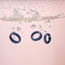 SVAKOM Triooo Penis- & Hodenringe 3er-Set Blau