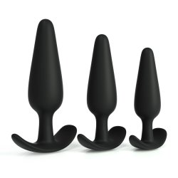 CRUSHIOUS Tic Tac Toe Anal-Plug 3er-Set Schwarz