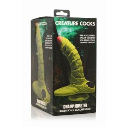 XR PLAY HARD Creature Cocks Scaled Swamp Monster Dildo Grün