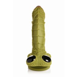 XR PLAY HARD Creature Cocks Scaled Swamp Monster Dildo Grün