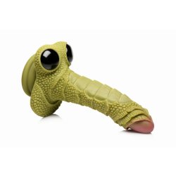 XR PLAY HARD Creature Cocks Scaled Swamp Monster Dildo Grün