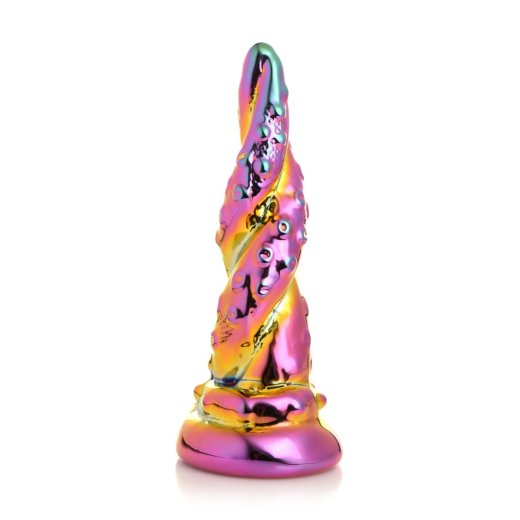 XR PLAY HARD Creature Cocks Enchantress Rainbow Glass Dildo Multicolor