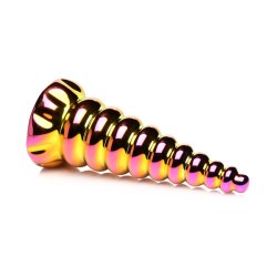 XR PLAY HARD Creature Cocks Twilight Rainbow Glass Dildo Multicolor