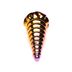 XR PLAY HARD Creature Cocks Twilight Rainbow Glass Dildo Multicolor