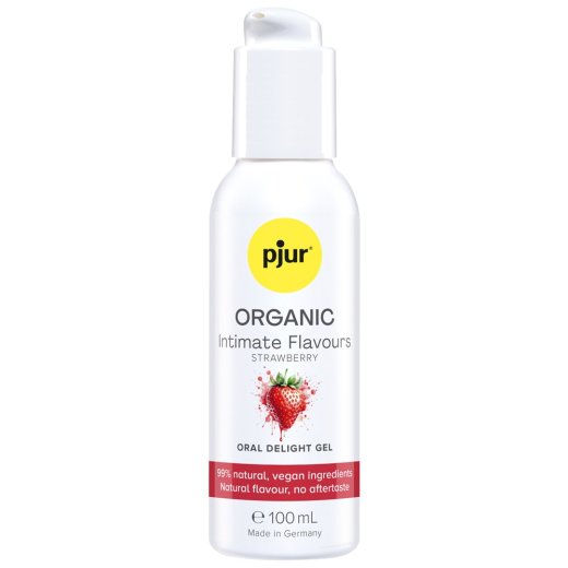 PJUR Organic Intimate Flavours Oral Delight Gel Erdbeere 100 ml