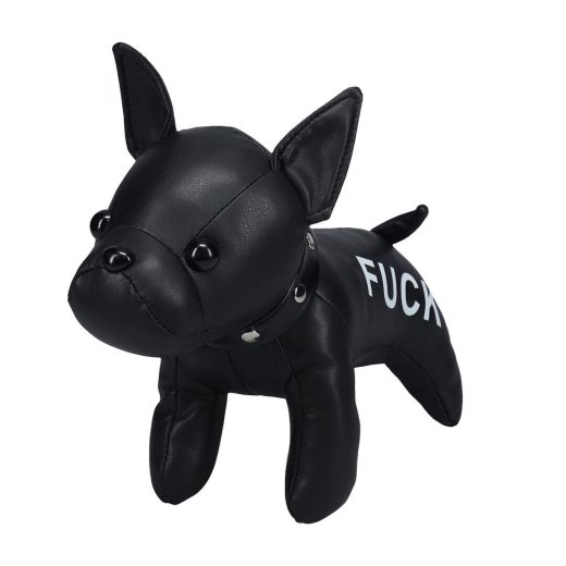 S-LINE Puppy Plüschhündchen Aufschrift "Fuck"