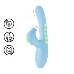 VIVE Andria G-Spot Vibrating & Tap Clit Stimulator mit LED Blau