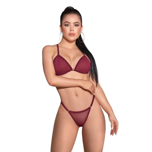 ZOF Nina Dessous-Set 2-teilig Burgundy