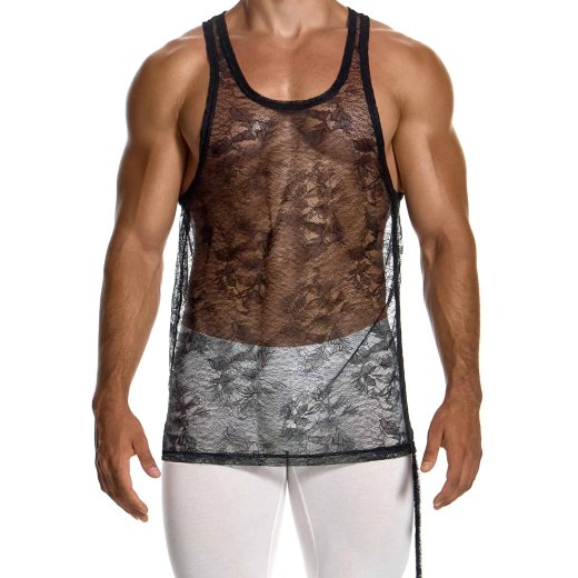 MODUS VIVENDI Lingerie Lace Tank Top Schwarz