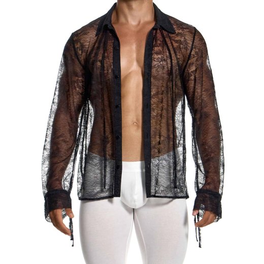 MODUS VIVENDI Lingerie Lace Shirt Schwarz