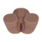 XKIN Bodyforms Kaya Bloom Dual Entry Vibrating Masturbator 2,4 kg Braun