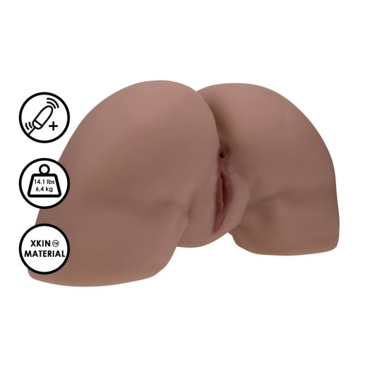 XKIN Bodyforms Clara Vossin Dual Entry Vibrating Masturbator 6,4 kg Braun