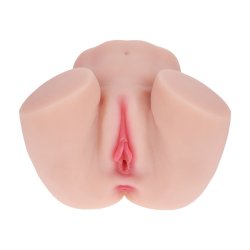 XKIN Bodyforms Mia Hart Dual Entry Vibrating Masturbator 2,6 kg Beige