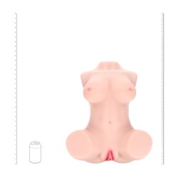 XKIN Bodyforms Ava Monroe Dual Entry Vibrating Masturbator mit 4 austauschbaren Sleeves 20 kg Beige