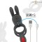 INTENSE Quinn Penisring mit Vibration, Klitorisstimulatior & Fernbedienung Schwarz