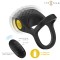 INTENSE Alex Penisring mit Vibration, Klitorisstimulation & Fernbedienung Schwarz