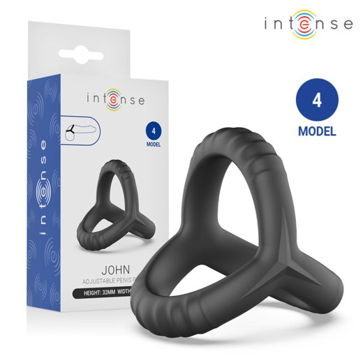 INTENSE John Penis- & Hodenring Modell 4 Schwarz