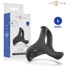 INTENSE Alfie Penis- & Hodenring Modell 6 Schwarz