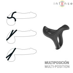 INTENSE Alfie Penis- & Hodenring Modell 6 Schwarz