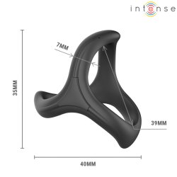 INTENSE Alfie Penis- & Hodenring Modell 6 Schwarz