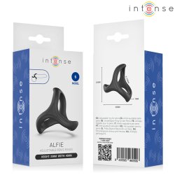 INTENSE Alfie Penis- & Hodenring Modell 6 Schwarz