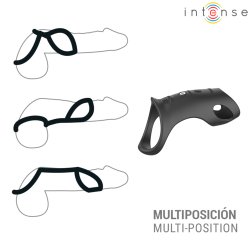 INTENSE Jerome Penis- & Hodenring mit Vibration Modell 12 Schwarz