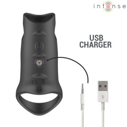 INTENSE Jerome Penis- & Hodenring mit Vibration Modell 12 Schwarz
