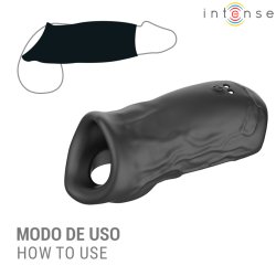 INTENSE Sean Penis- & Hodenring mit Vibration Modell 13 Schwarz