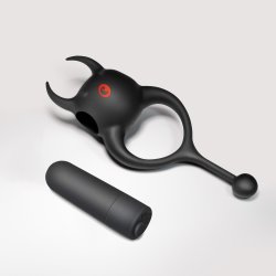 CRUSHIOUS Daemon Penisring mit Vibration Schwarz