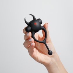 CRUSHIOUS Daemon Penisring mit Vibration Schwarz