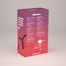 CRUSHIOUS Daemon Penisring mit Vibration Schwarz