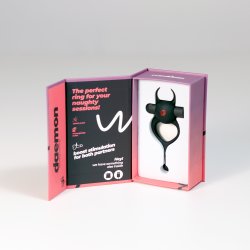 CRUSHIOUS Daemon Penisring mit Vibration Schwarz