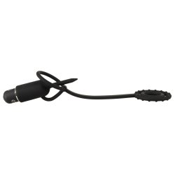 YOU 2 TOYS Vibrierender Penisplug mit Eichel-, Penis- & Hodenring Schwarz