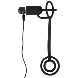 YOU 2 TOYS Vibrierender Penisplug mit Eichel-, Penis- & Hodenring Schwarz