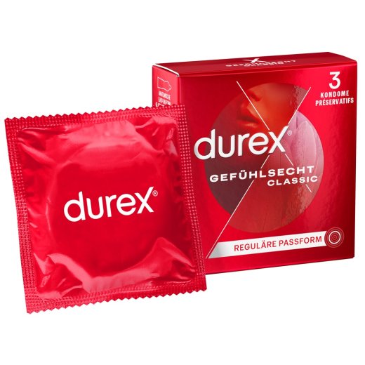 DUREX KONDOME - GEFÜHLSECHT CLASSIC 3 STK.