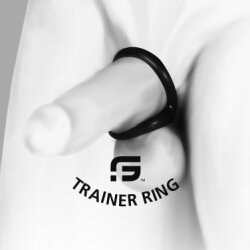 SPORT FUCKER Trainer Ring Penis- &amp; Hodenzieher aus Silikon &amp; TPR Rot
