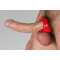 SPORT FUCKER Half Pipe Penisring mit Hodenstreckung aus Silikon &amp; TPR Rot