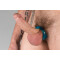 SPORT FUCKER Half Pipe Penisring mit Hodenstreckung aus Silikon &amp; TPR Blau