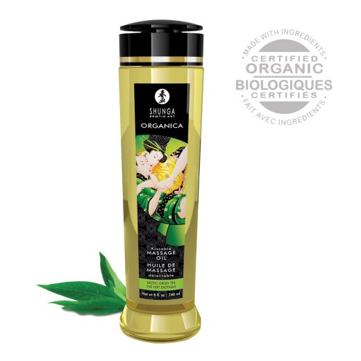 SHUNGA - MASSAGEÖL GREEN TEA KISSABLE