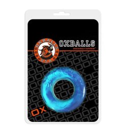 OXBALLS Sprocket Penisring aus SOFLEX-TPR Silikon Eisblau
