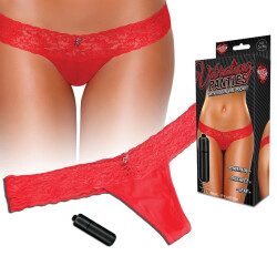 HUSTLER Vibrating Panties Slim S/M Rot