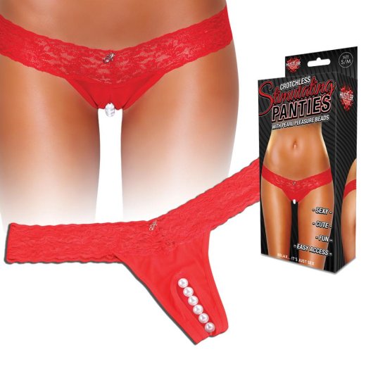 HUSTLER STIMULATING PANTYS ROT M/L