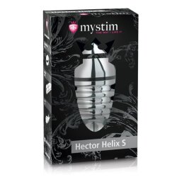 MYSTIM Hector Helix S Elektro Analplug aus medizinischem Aluminium
