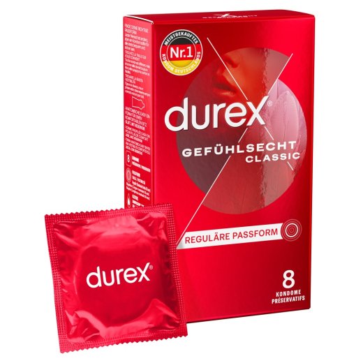 DUREX KONDOME - GEFÜHLSECHT CLASSIC 8 STK.