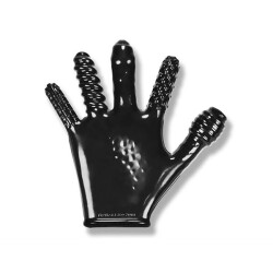 OXBALLS Finger Fuck Massagehandschuh aus FLEX-TPR Silikon schwarz