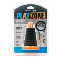 PERFECT FIT Play Zone 9 teiliges Penis- und Hodenring Set aus Softtouch Silikon Schwarz